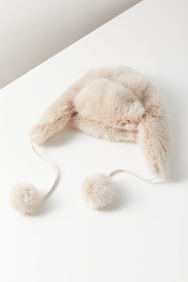 Snowball Faux Fur Trapper Hat  #1