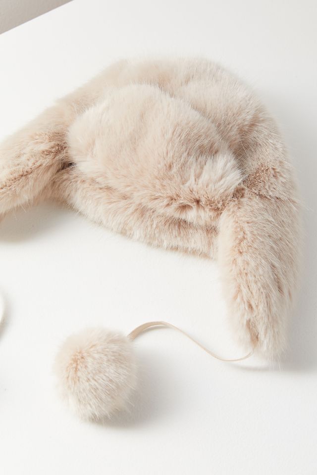 Snowball Faux Fur Trapper Hat  #2