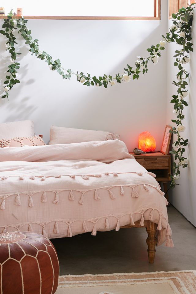 Decorative Lush Rose Vine Garland | Urban Outfitters