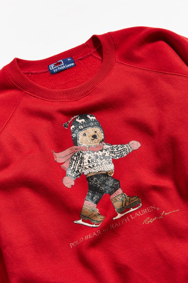 Vintage Polo Ralph Lauren Bear Pullover Sweatshirt #2