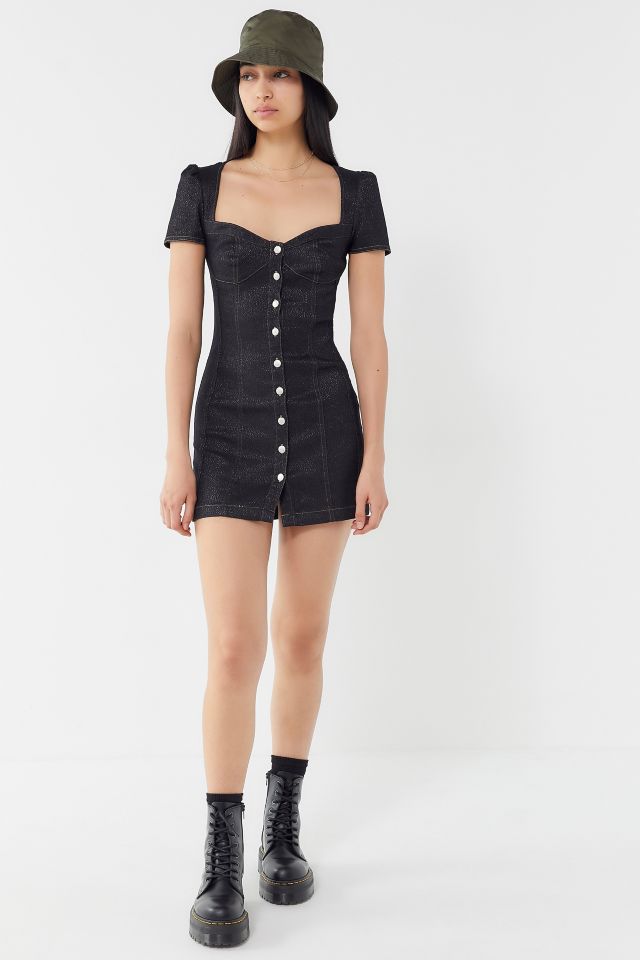 UO Daphne Corset Button-Front Mini Dress  #1