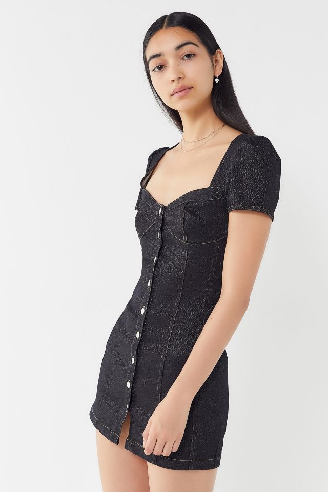 UO Daphne Corset Button-Front Mini Dress  #3