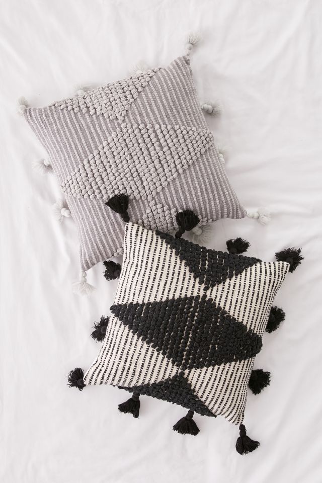 Geo Textured Throw Pillow