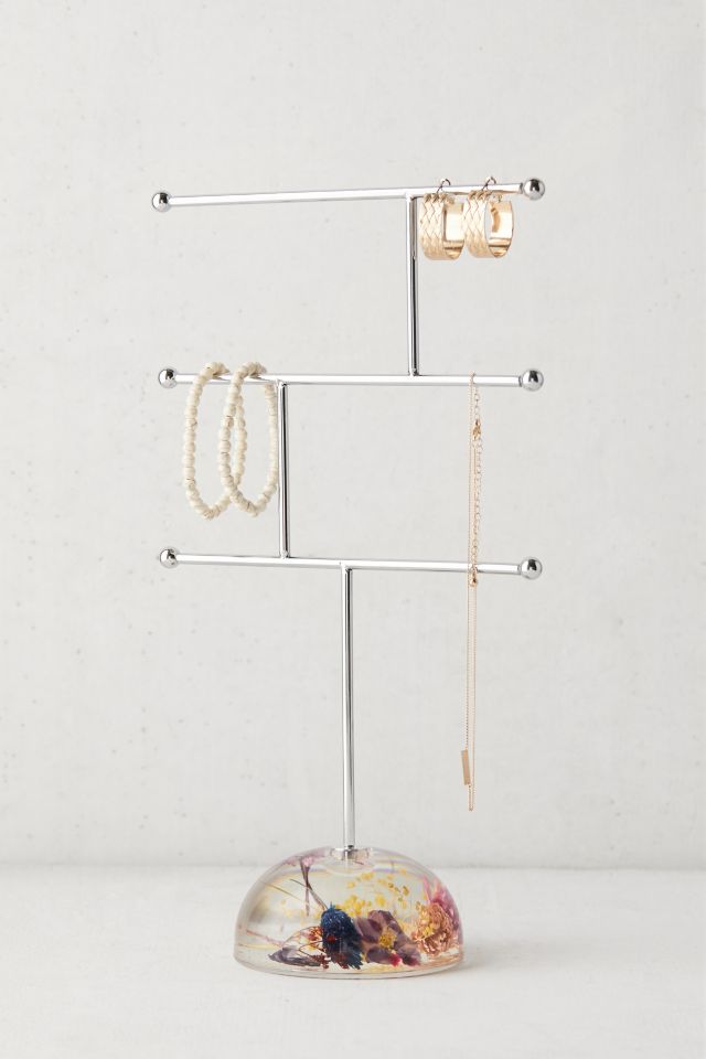 Acrylic Dried Floral Jewelry Storage Stand