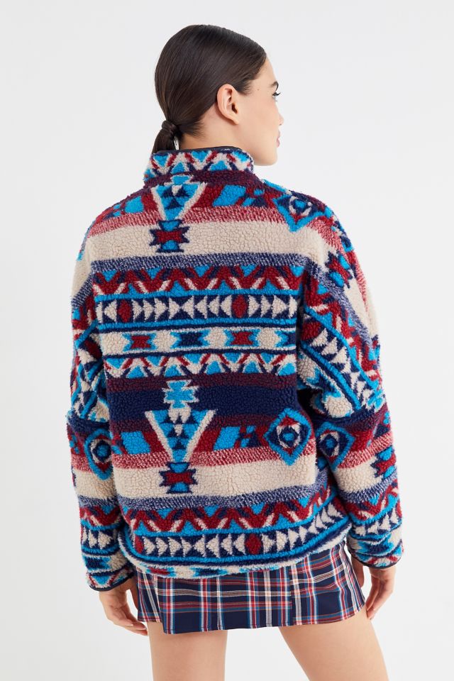 UO Jacquard Teddy Fleece Jacket #2