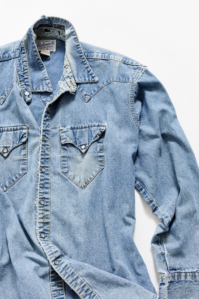 Vintage Rockmount Denim Diamond Western Shirt | Urban Outfitters