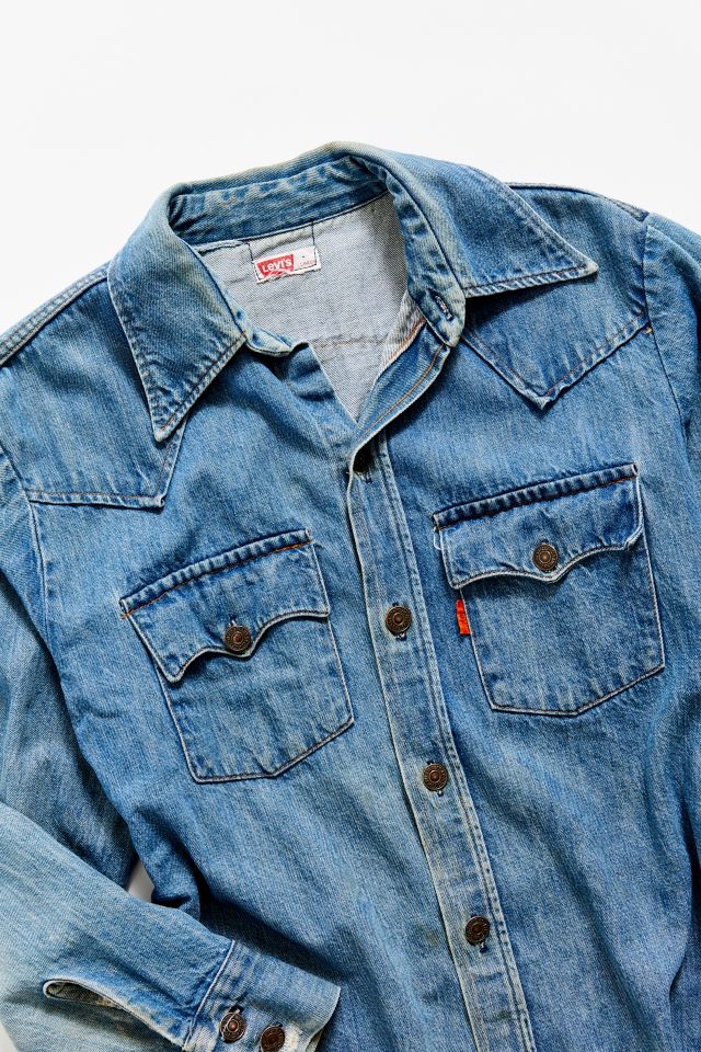 Vintage Levi’s Medium Wash Denim Western Shirt #1