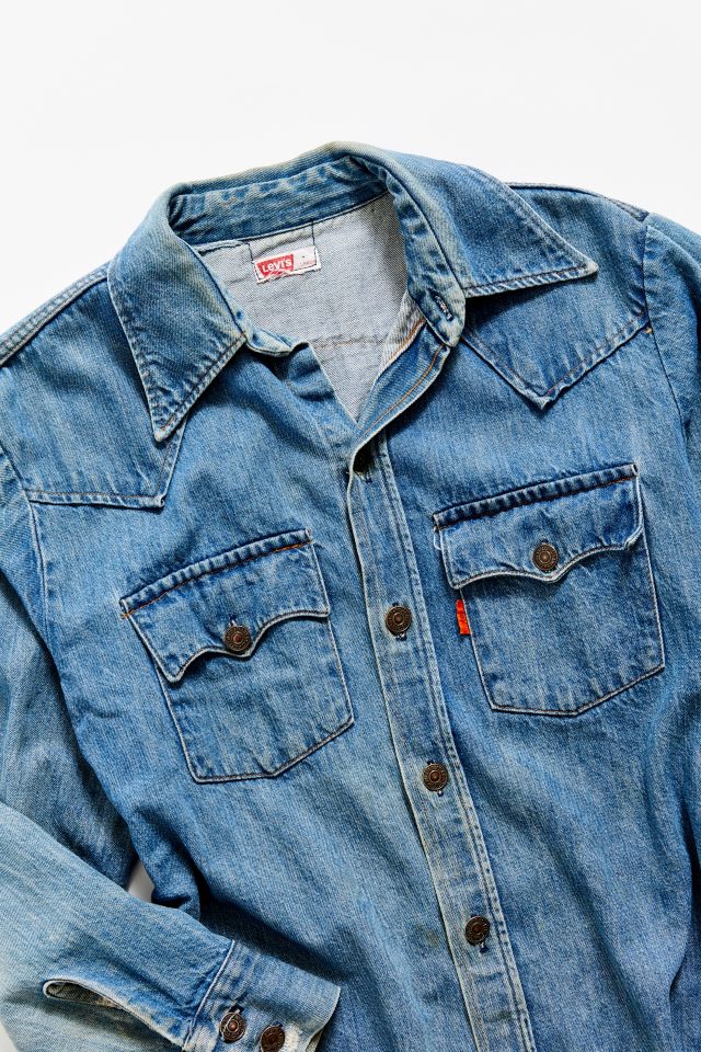 Vintage Levi's Medium Wash Denim Western Shirt