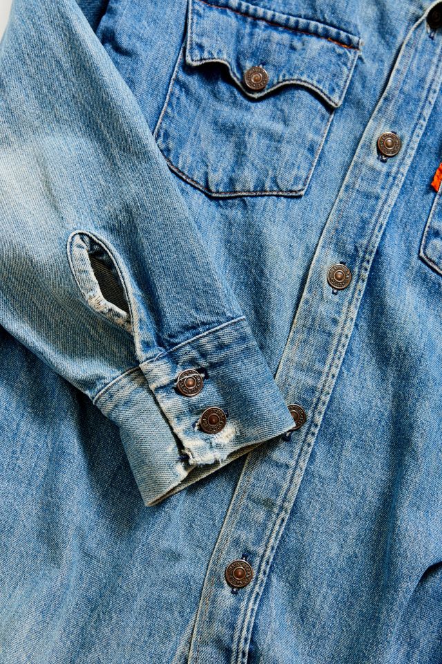 Vintage Levi’s Medium Wash Denim Western Shirt #3