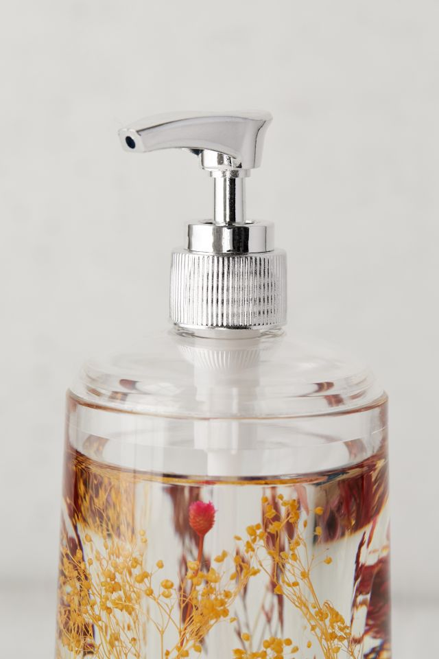 Acrylic Dried Floral Soap Dispenser #1