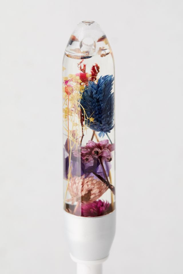 Acrylic Dried Floral Toilet Brush #3