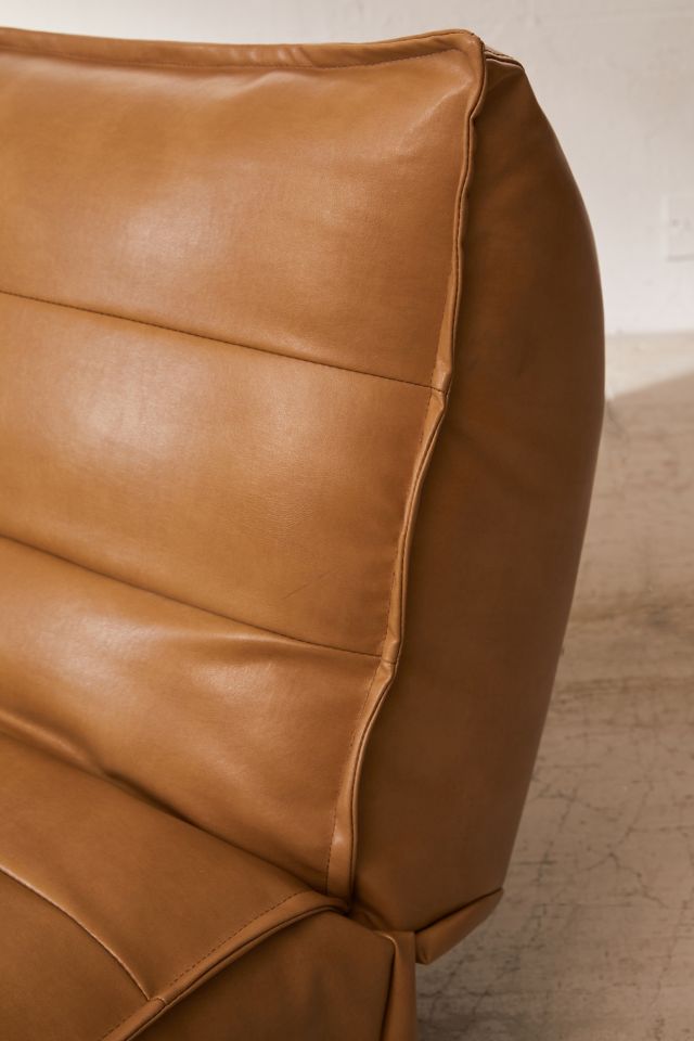 Greta Recycled Leather Lounge Chair #5