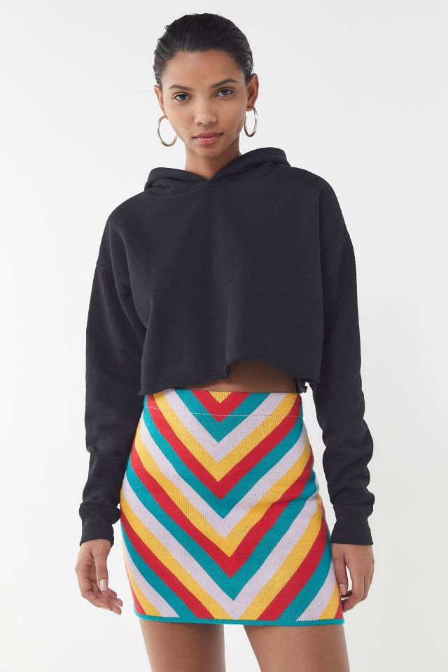 UO Chevron Knit Mini Skirt | Urban Outfitters