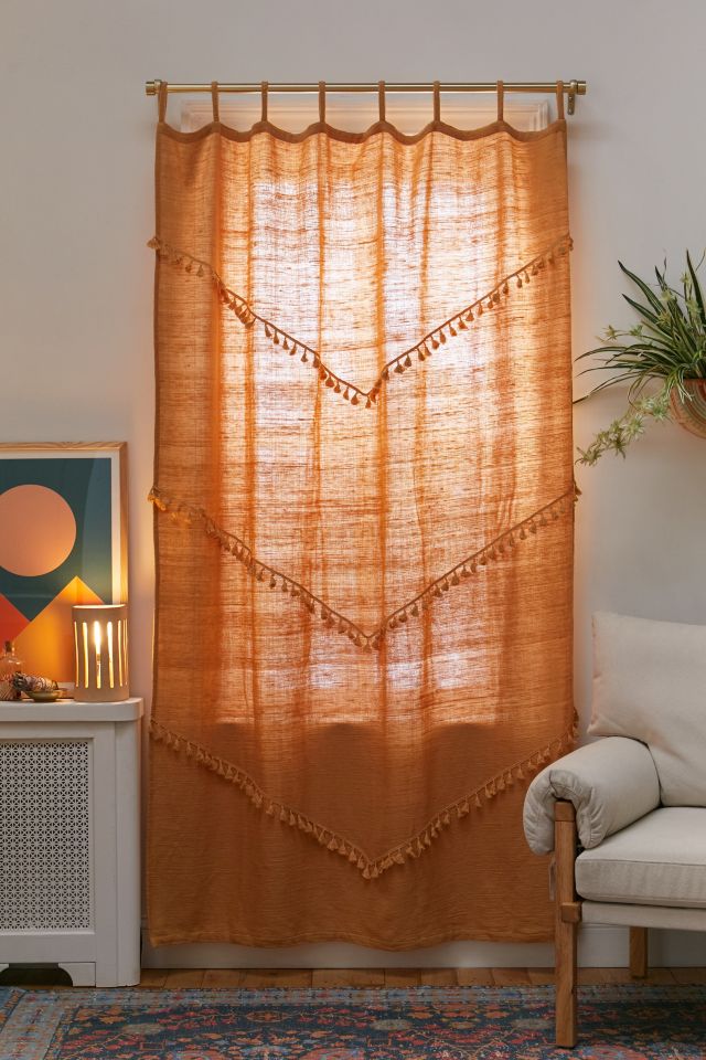 Greta Fringed Window Panel #1