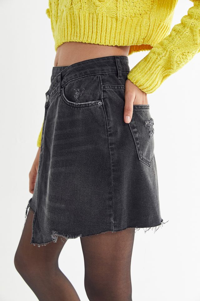 BDG Denim Mini Wrap Skirt #3