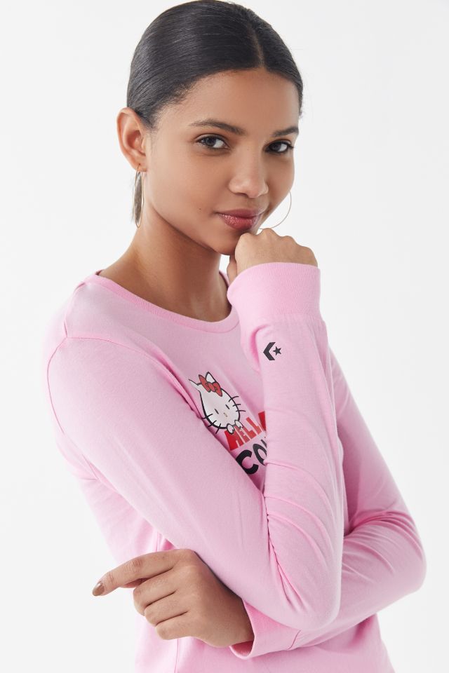 Converse X Hello Kitty Logo Long Sleeve Tee #3