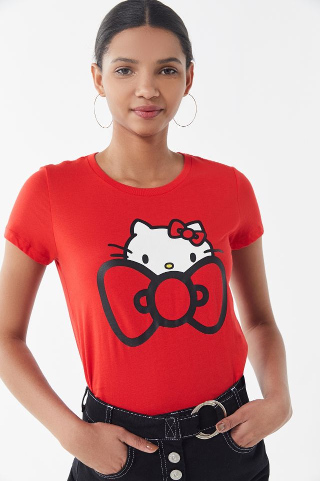 T shirt manches courtes Converse X Hello Kitty