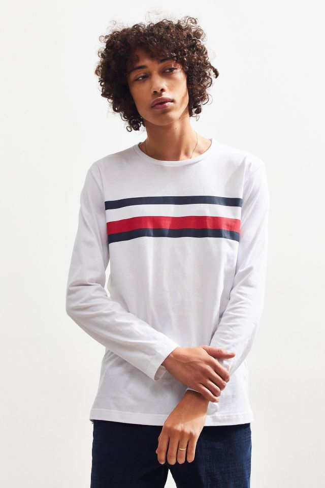 Tommy hilfiger split neck t clearance shirt