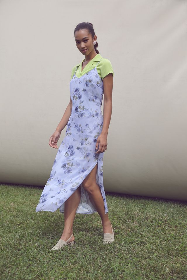 Urban Renewal Vintage Lavender Floral Maxi Dress | Urban Outfitters