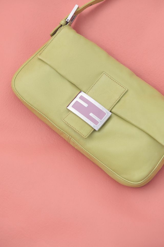 Urban Renewal Vintage Fendi Green + Pink Baguette Bag #1