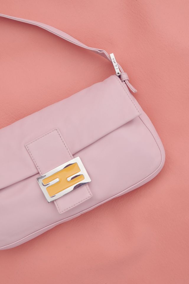 Urban Renewal Vintage Fendi Pink Leather Baguette Bag #1