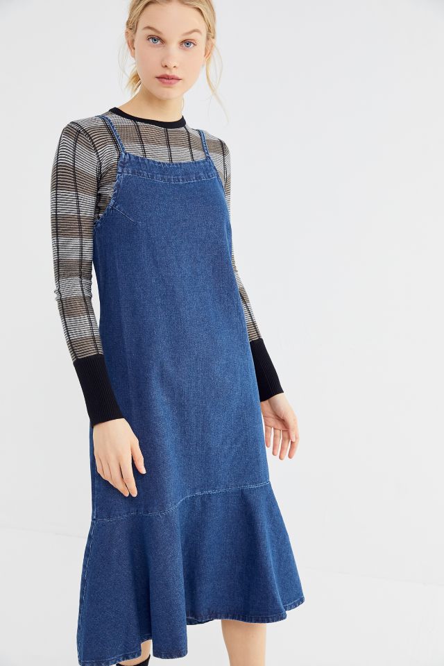 UO Denim Midi Dress | Urban Outfitters