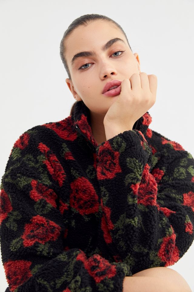 UO Rose Teddy Half-Zip Pullover Sweatshirt #2