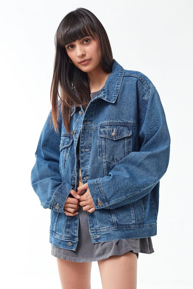 Oversized vintage denim jacket best sale