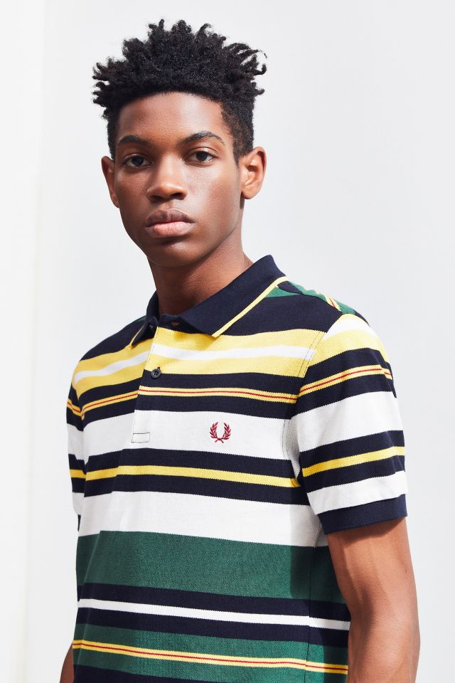Fred Perry Bold Stripe Pique Polo Shirt | Urban Outfitters