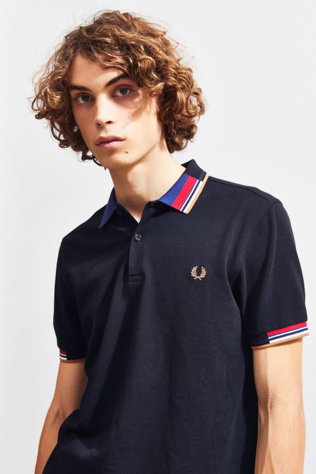 Polo Fred Perry à Col Abstrait en Piqué #2