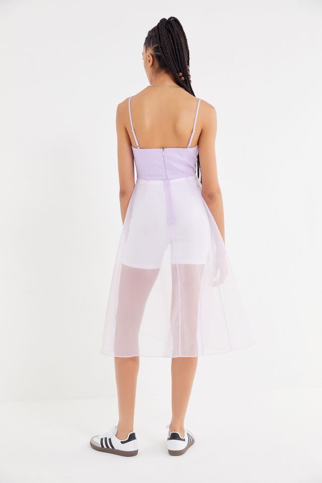UO Sheer Organza Midi Dress #2