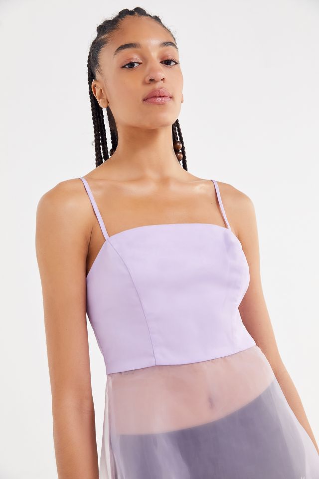 UO Sheer Organza Midi Dress #4