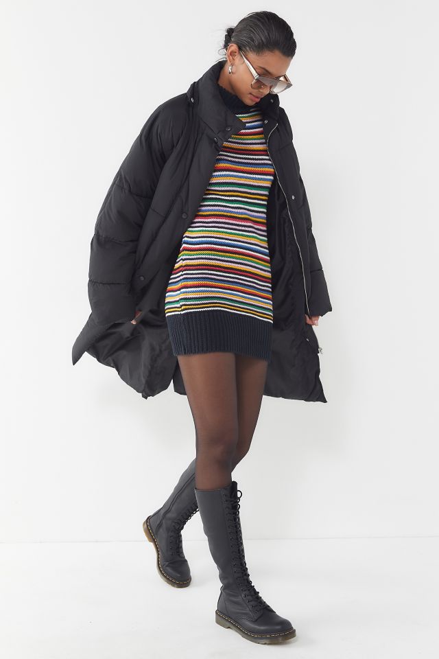 UO Striped Knit Mini Sweater Dress #1