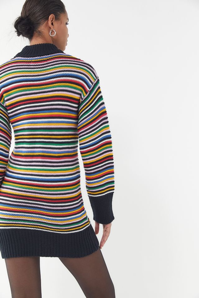 UO Striped Knit Mini Sweater Dress #2