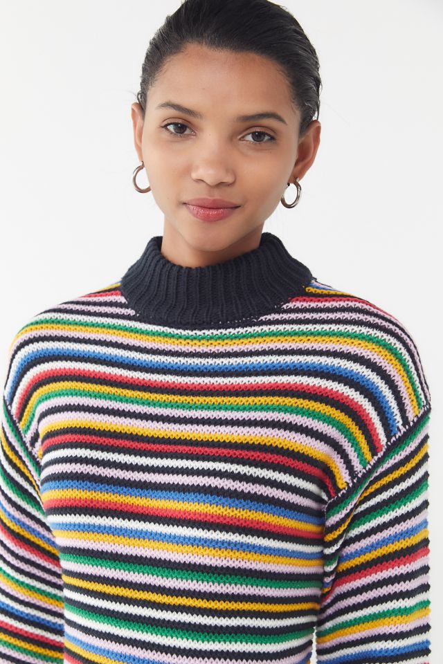 UO Striped Knit Mini Sweater Dress #3