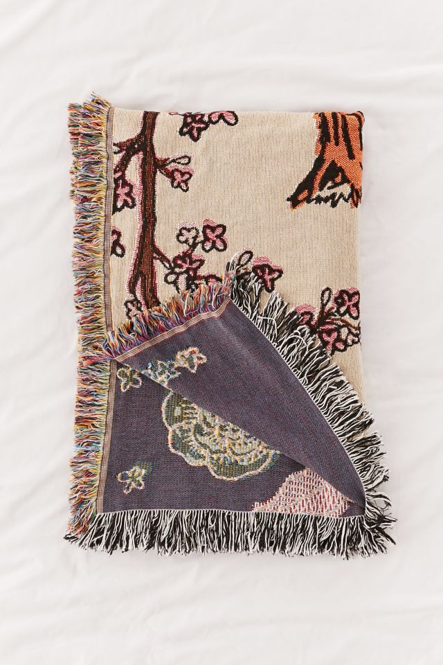 Calhoun & Co. Tiger Rose Throw Blanket #2