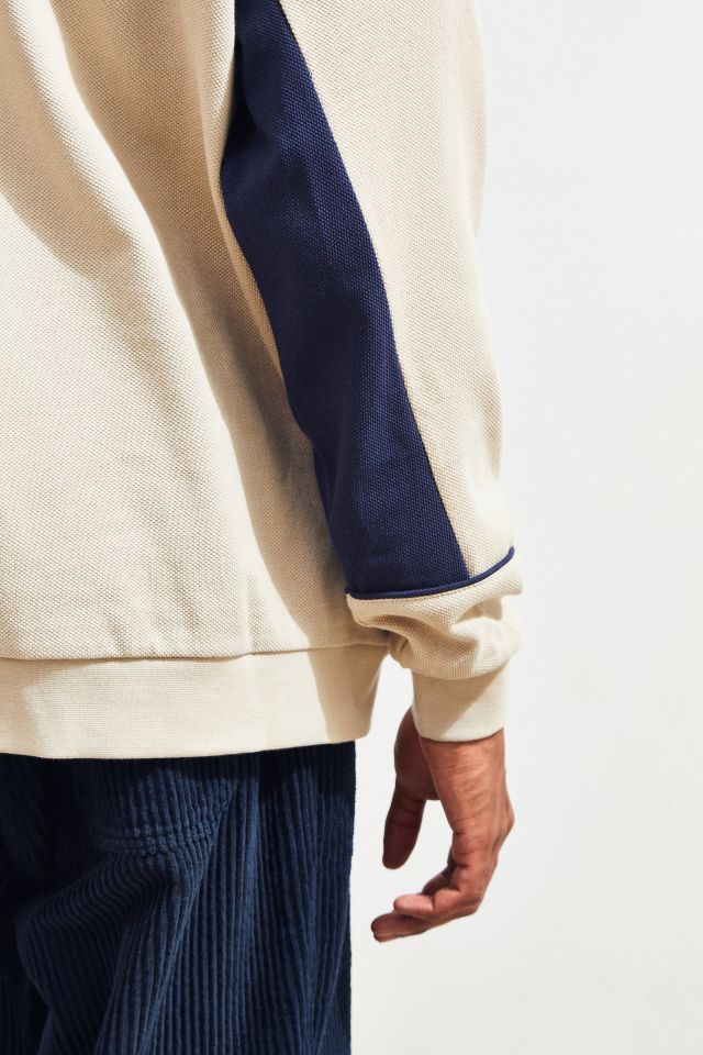 Sweat-Shirt Demi-Zip Col Montant Colorblock Fred Perry #3
