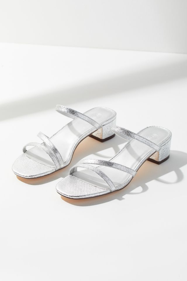 UO Claudia Metallic Strappy Heel #1