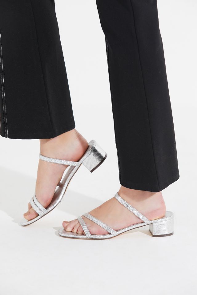 UO Claudia Metallic Strappy Heel #4