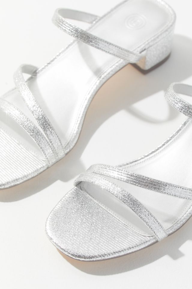 UO Claudia Metallic Strappy Heel #5