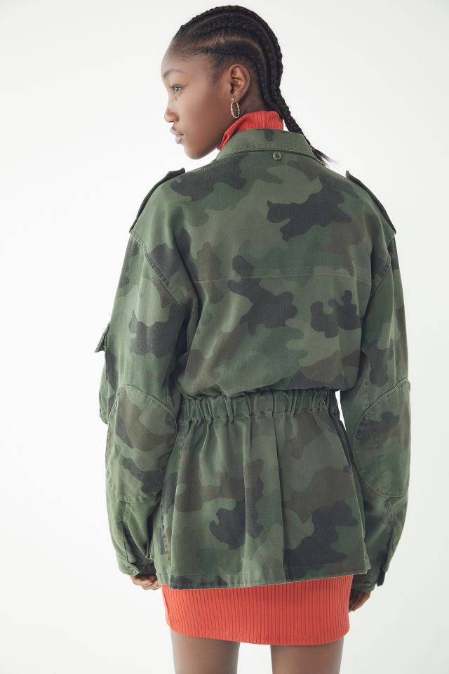 Vintage Cinched Camo Jacket #2
