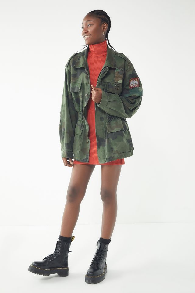 Vintage Cinched Camo Jacket | Urban Outfitters