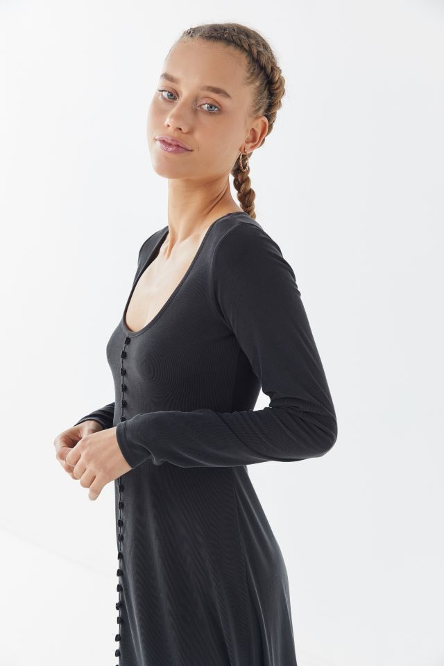 Robe Maxi Tricotée Boutonnée UO #3