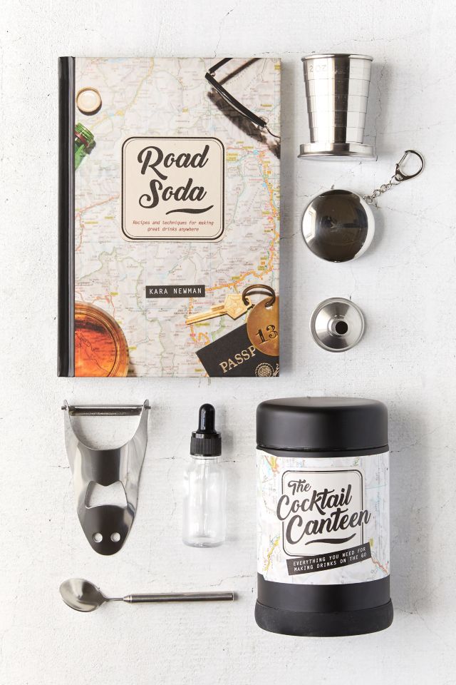 Road Soda Book + Cocktail Canteen Gift Set #1