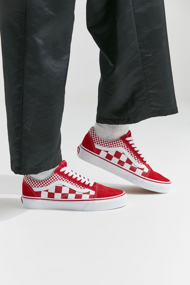 VANS Old Skool Mix Checker, Red/ White