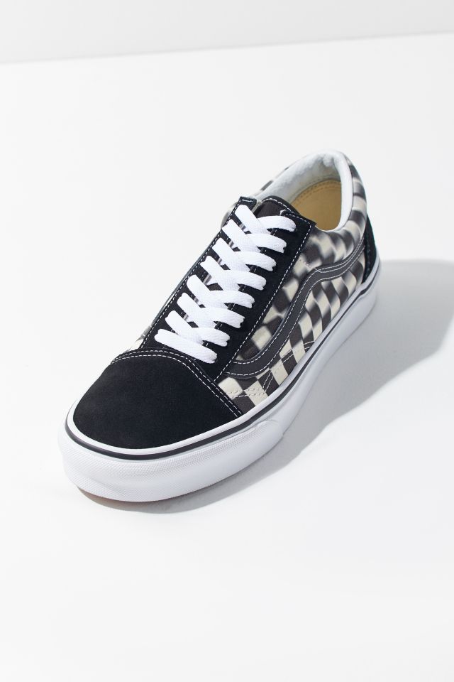 Blurred hot sale vans checkerboard