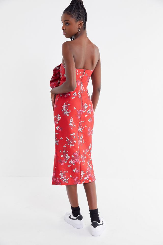 Keepsake Heart + Soul Floral Strapless Midi Dress #1