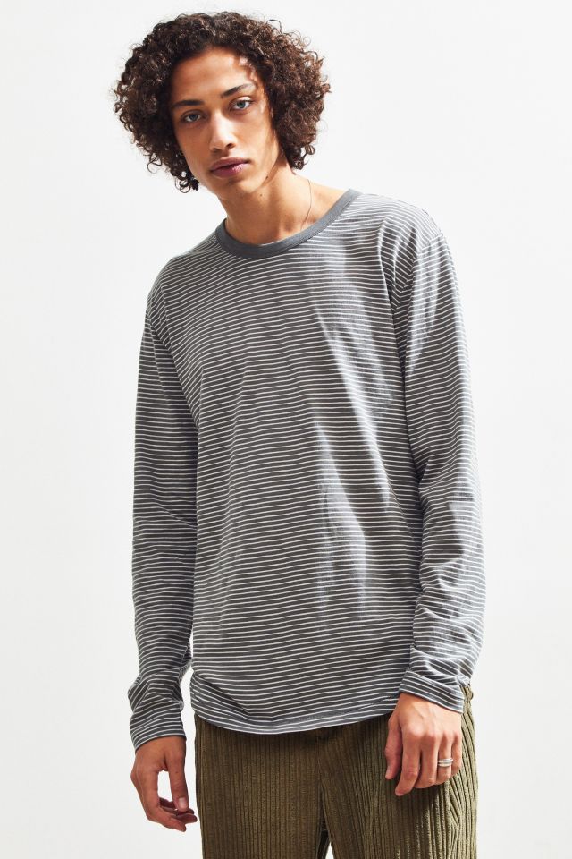 UO Striped Essential Long Sleeve Tee | Urban Outfitters