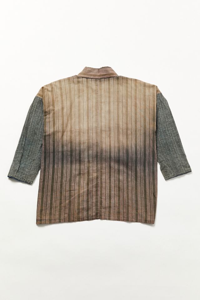 Vintage Contrast Sleeve Yukata Kimono #1