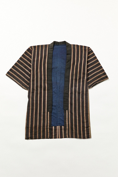 Veste Vintage Yukata Garçon - Filature NAIGAI - Coton Bleu Taille S - Jamais Portée